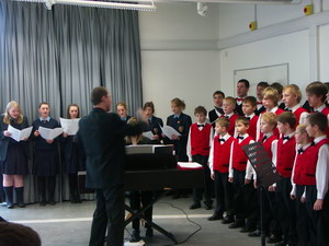 Koncert pro střední školu v městečku Ormskirk